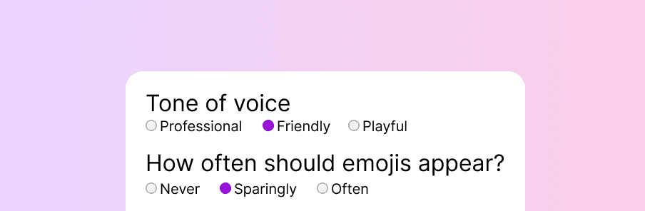 Stay on brand